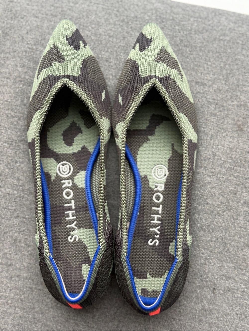 Rothy’s Green Camo Pointed